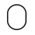 Ovale 3/8’’ x 3/4’’